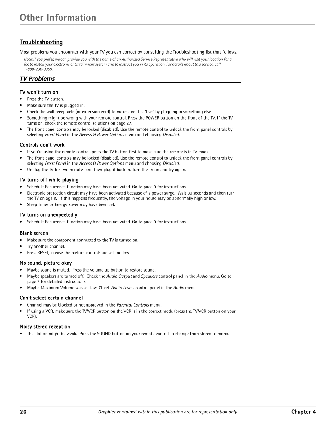 RCA J20542 manual Troubleshooting 