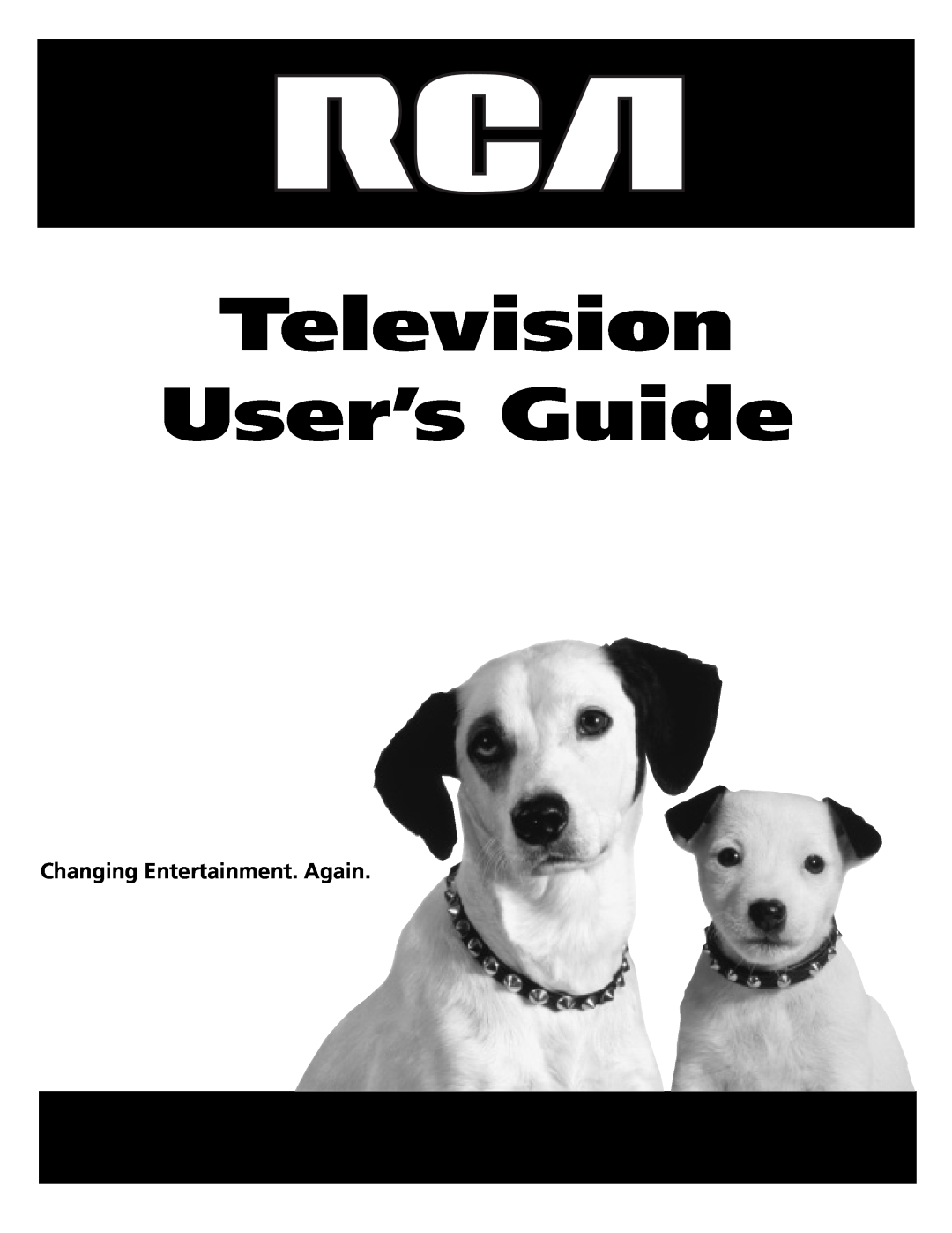 RCA J20542 manual Television User’s Guide, Changing Entertainment. Again 