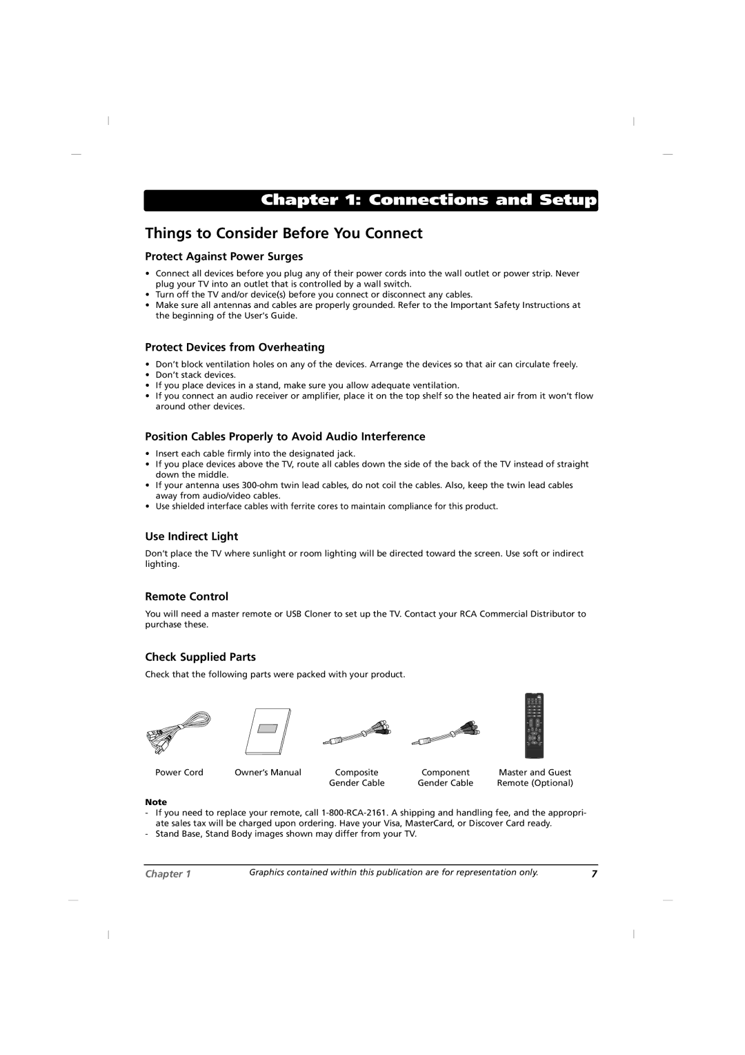 RCA J42HE820, J32HE720, J26HE820 manual Connections and Setup, Things to Consider Before You Connect 