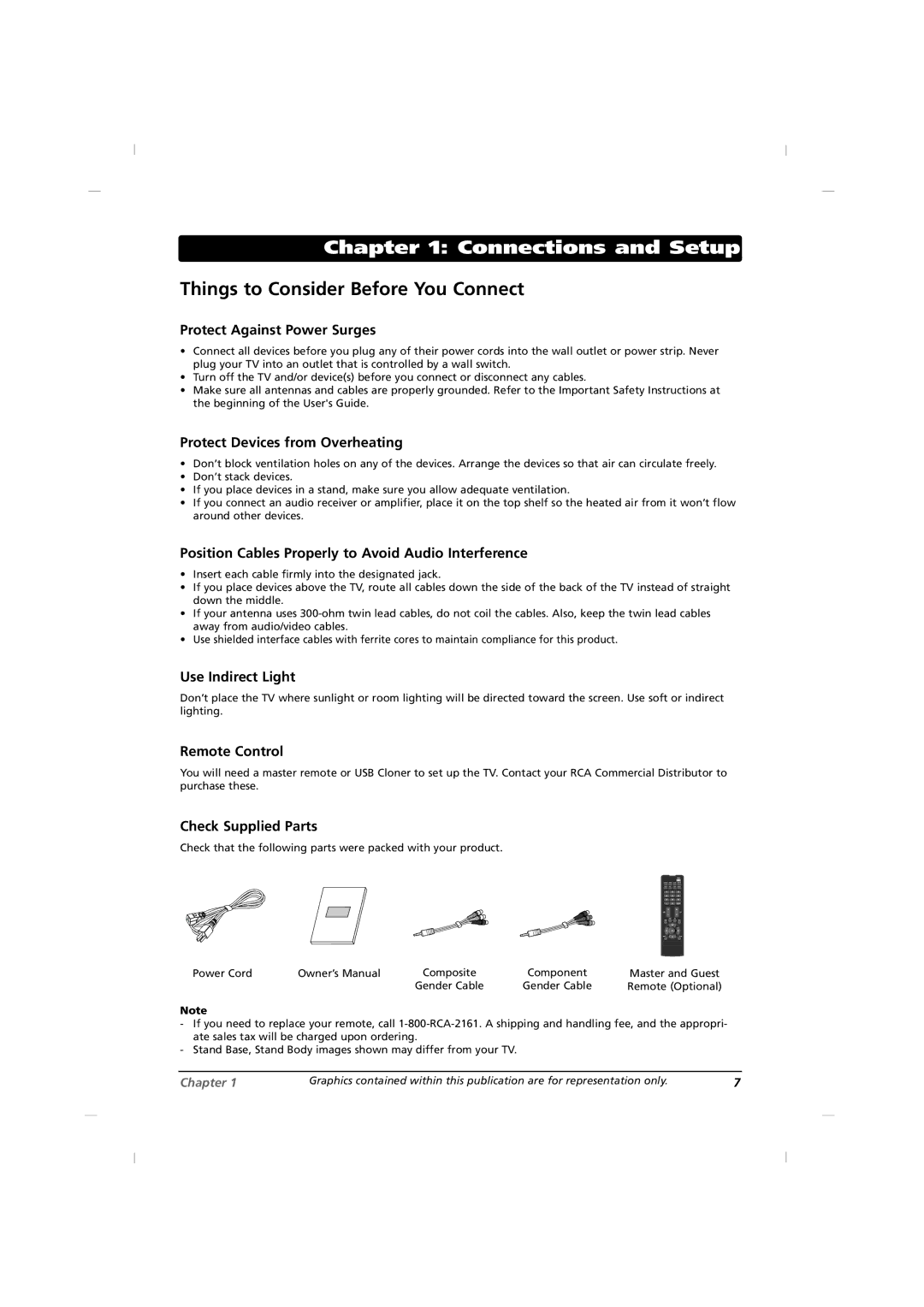 RCA J42HE840, J32HE740, J26HE840 manual Connections and Setup, Things to Consider Before You Connect 