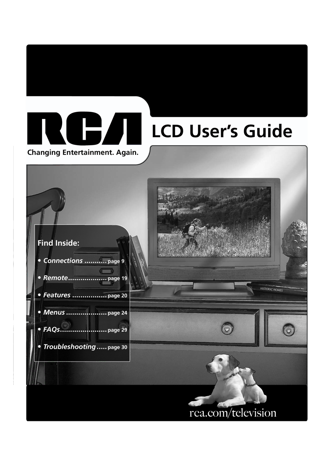 RCA L15D20 manual LCD User’s Guide, Changing Entertainment. Again 