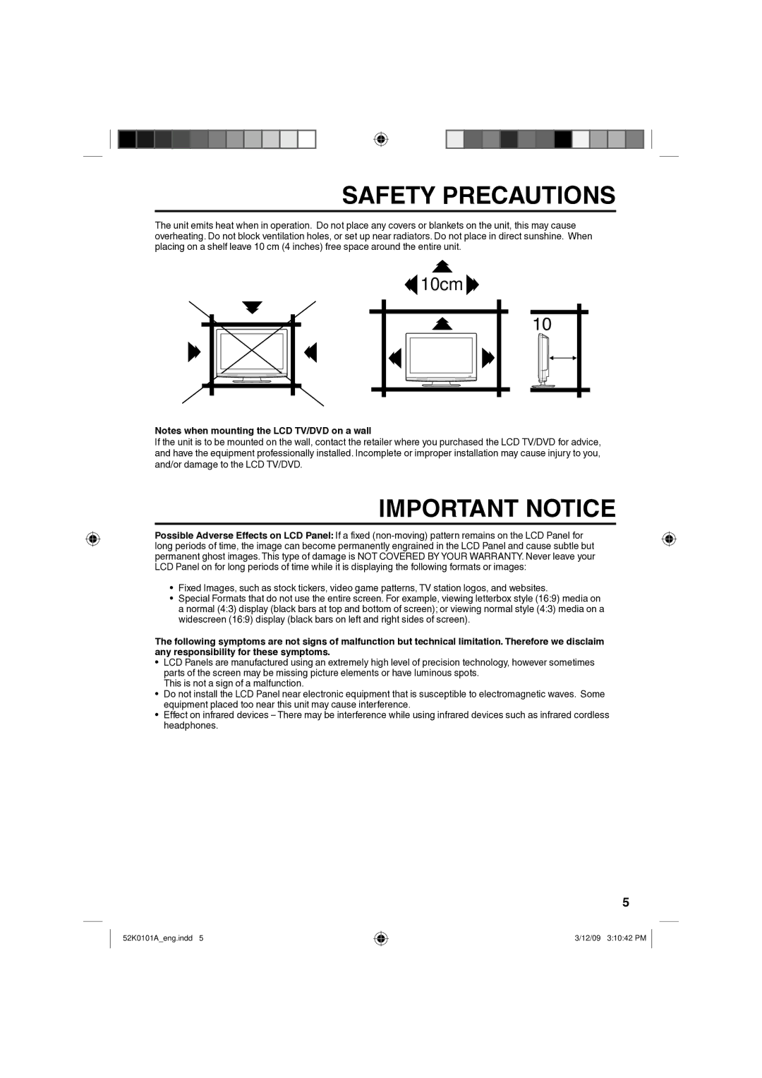 RCA L32HD35D, L26HD35D owner manual Safety Precautions 