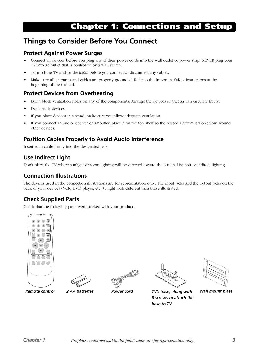 RCA L26W11 manual Things to Consider Before You Connect 