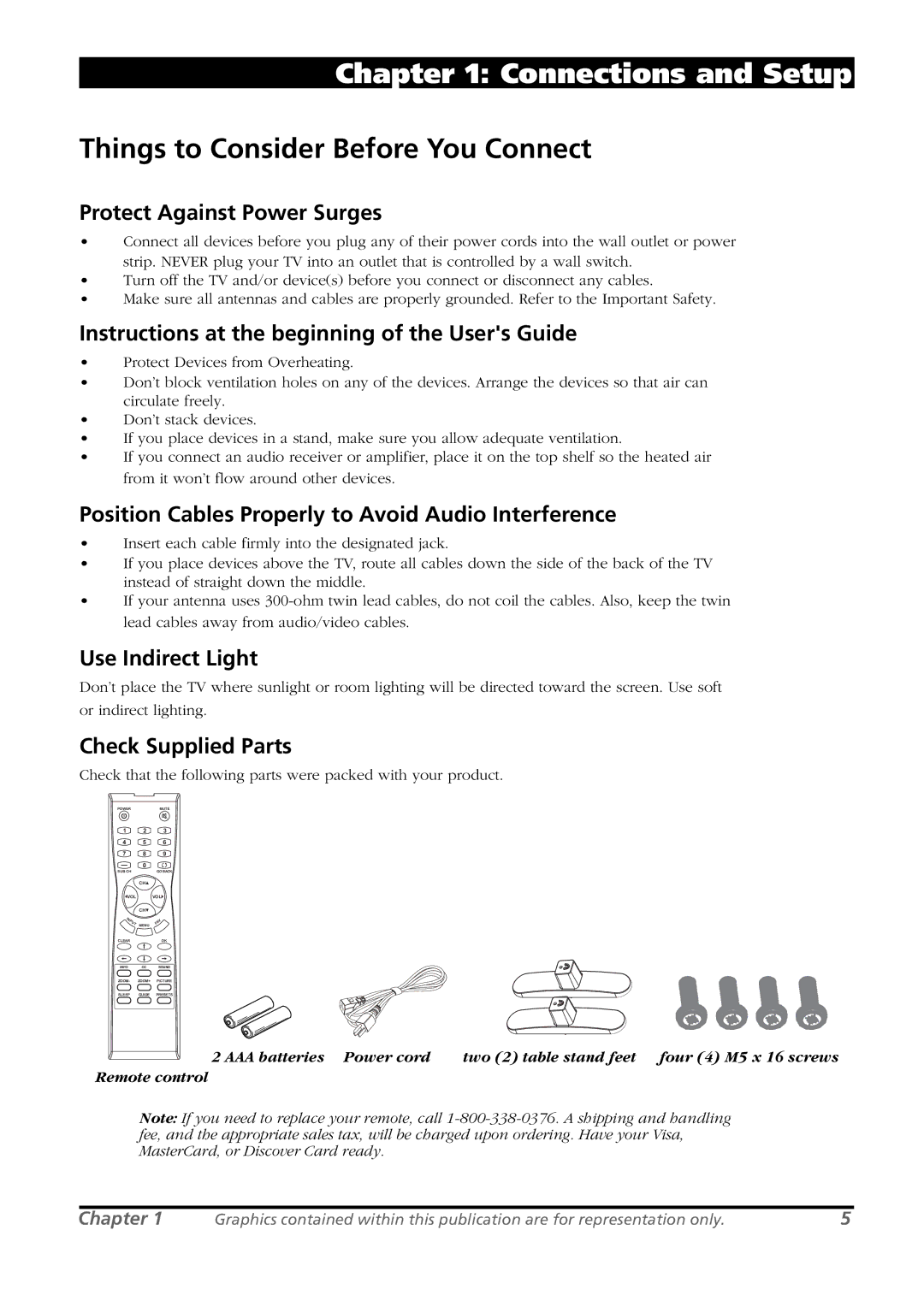 RCA L26WD21 warranty Things to Consider Before You Connect 