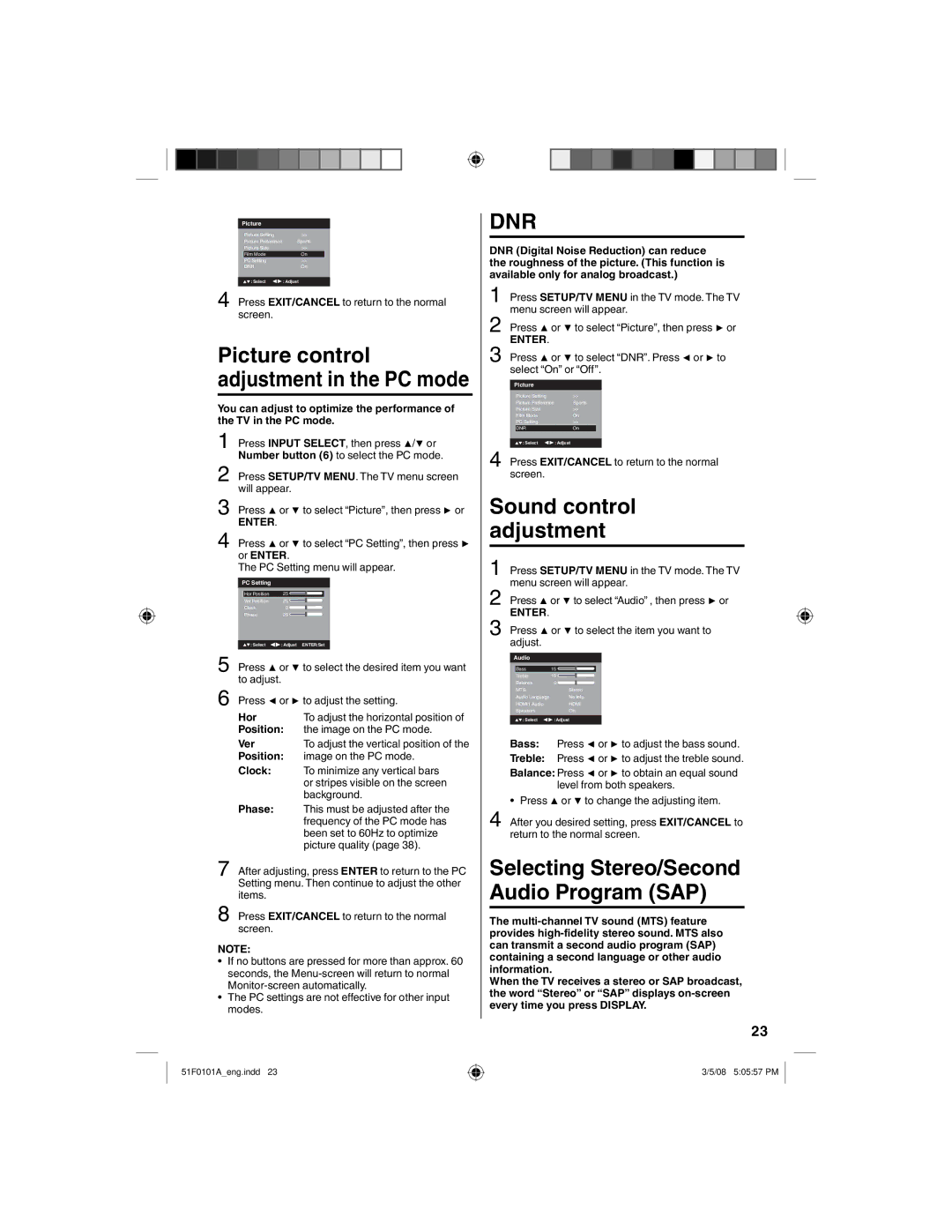 RCA L26HD32D, L32HD32D owner manual Selecting Stereo/Second Audio Program SAP 