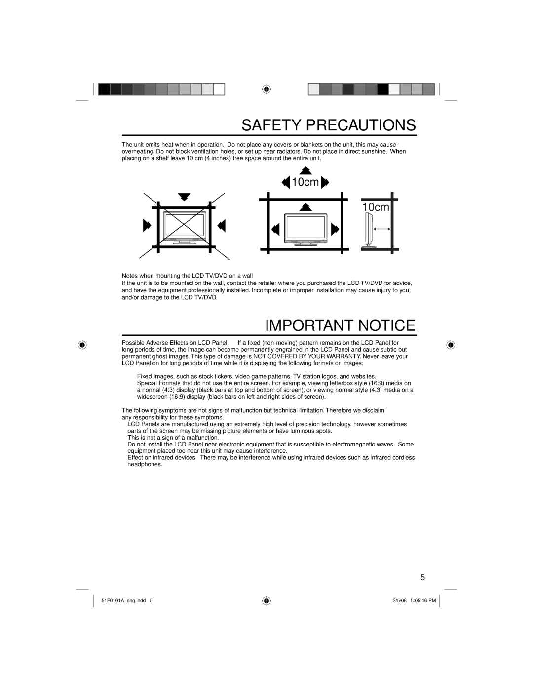 RCA L26HD32D, L32HD32D owner manual Safety Precautions 