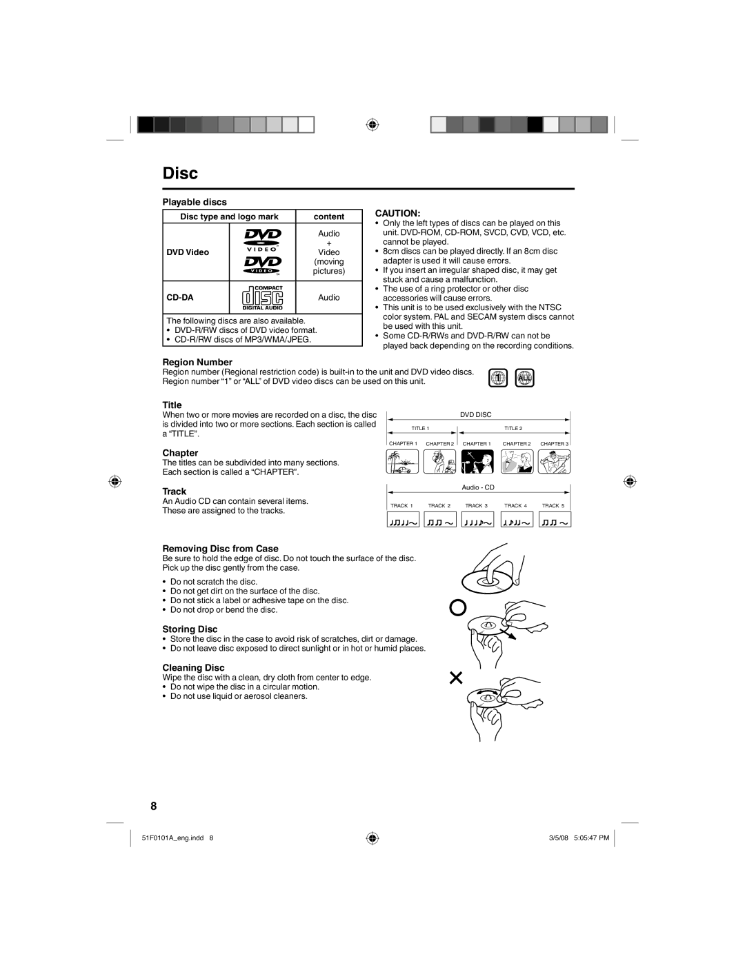 RCA L32HD32D, L26HD32D owner manual Disc 