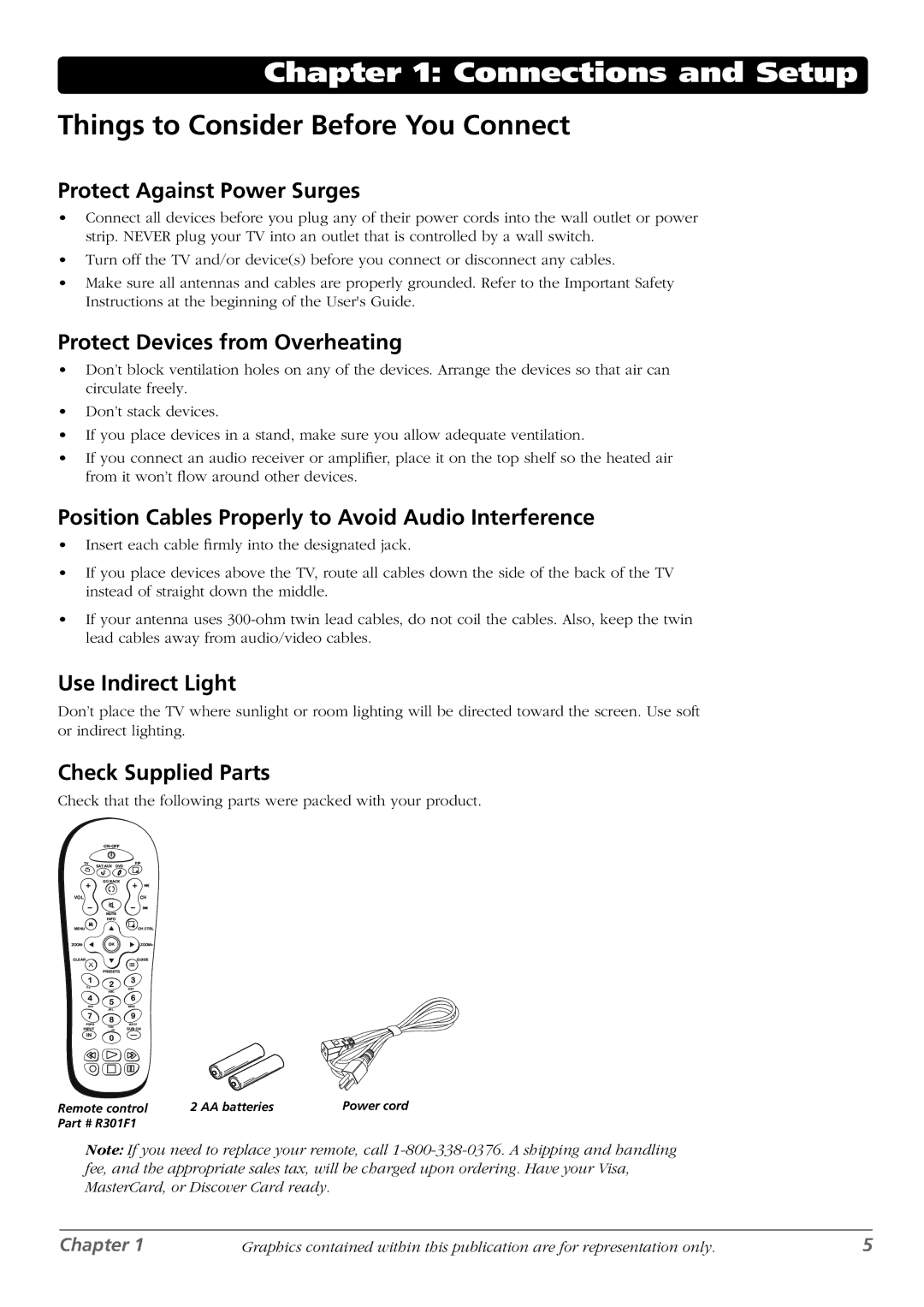 RCA L46WD250, L37WD250, L42WD250 warranty Things to Consider Before You Connect 