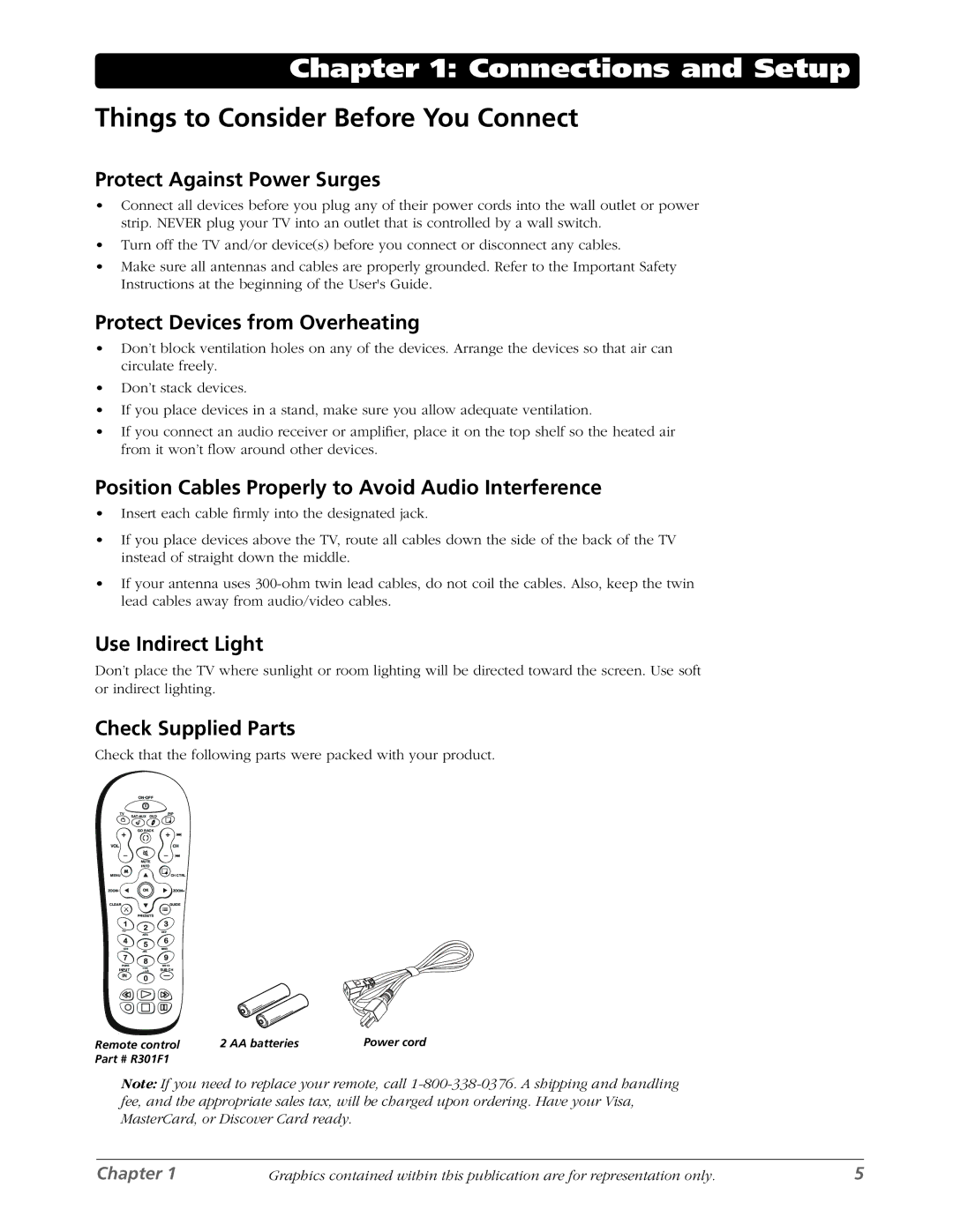 RCA L42WD22 warranty Things to Consider Before You Connect 