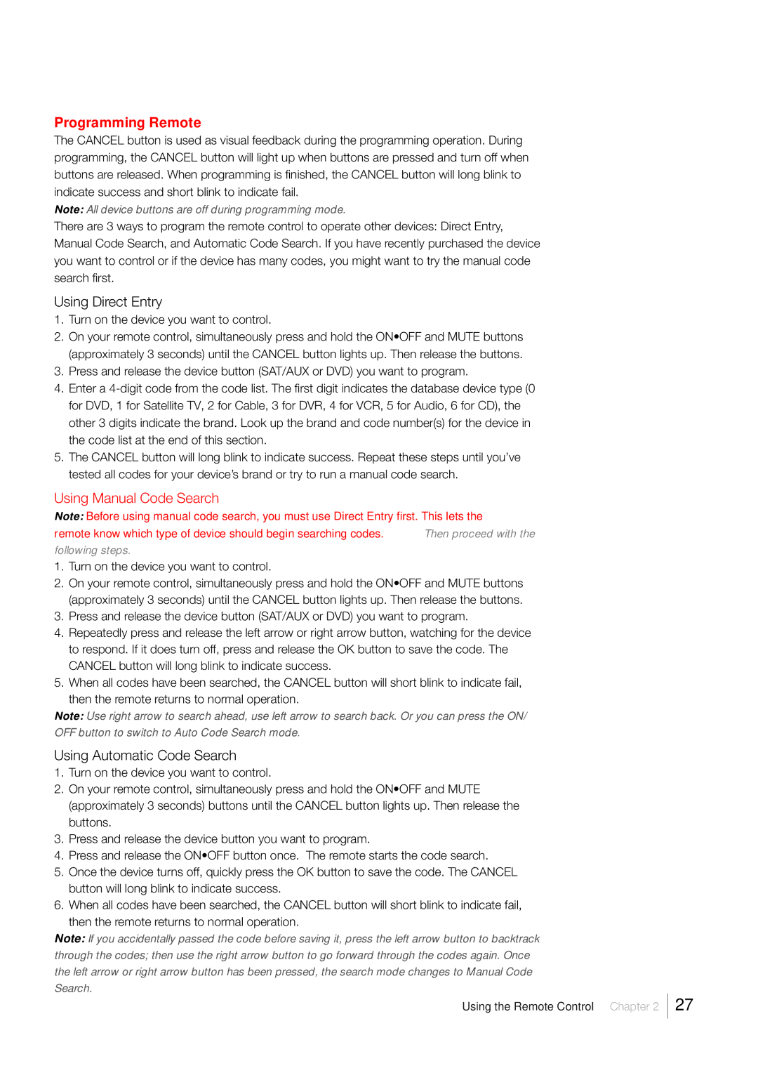 RCA LCD FLAT PANEL HDTV warranty Programming Remote, Using Direct Entry, Using Automatic Code Search 