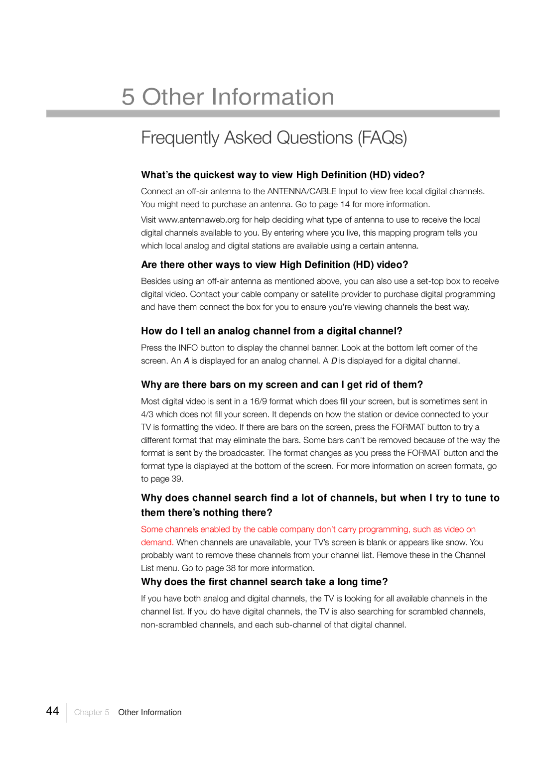 RCA LCD FLAT PANEL HDTV warranty Frequently Asked Questions FAQs 