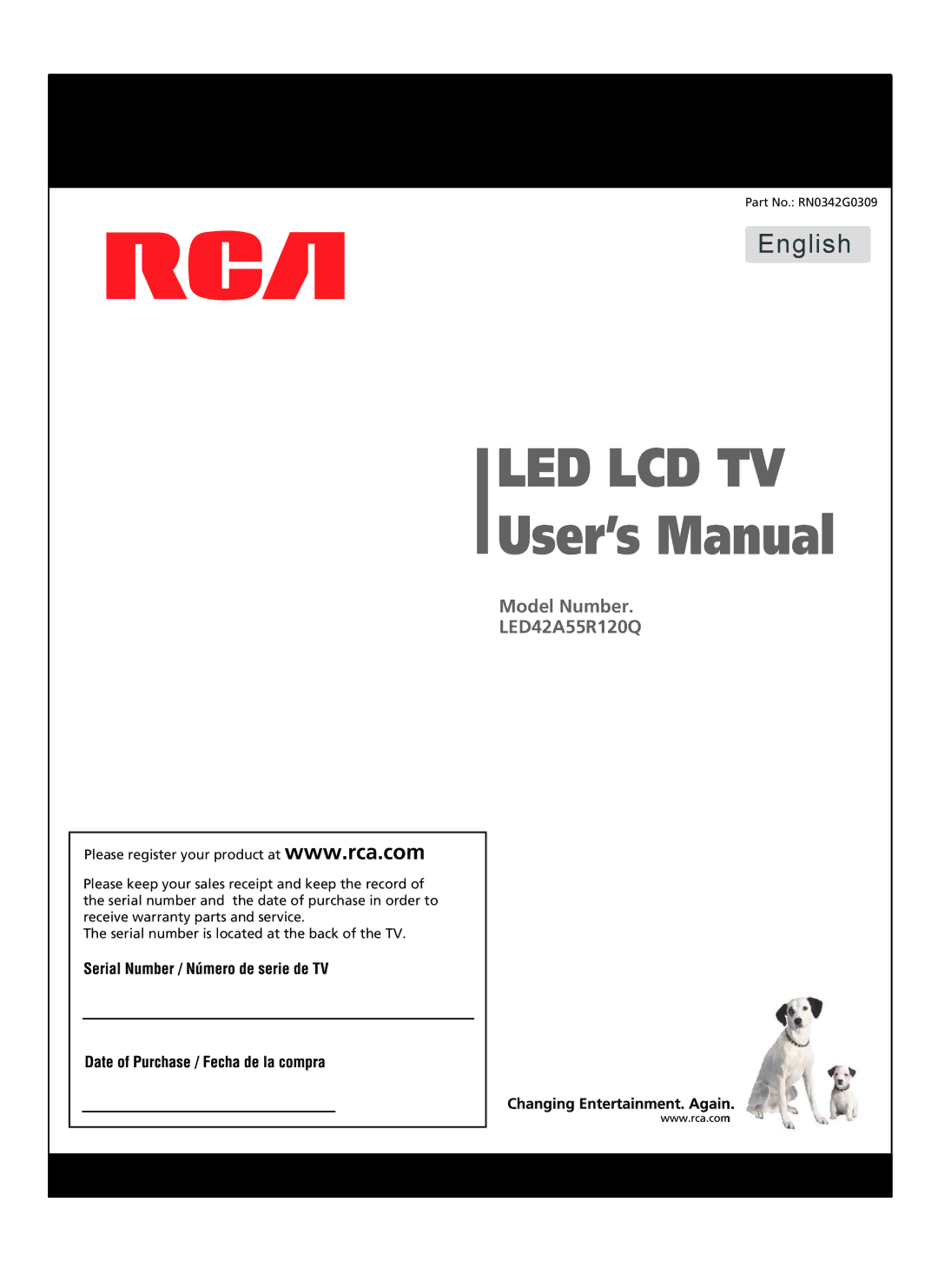 RCA LED42A55R120Q warranty Led Lcd Tv 