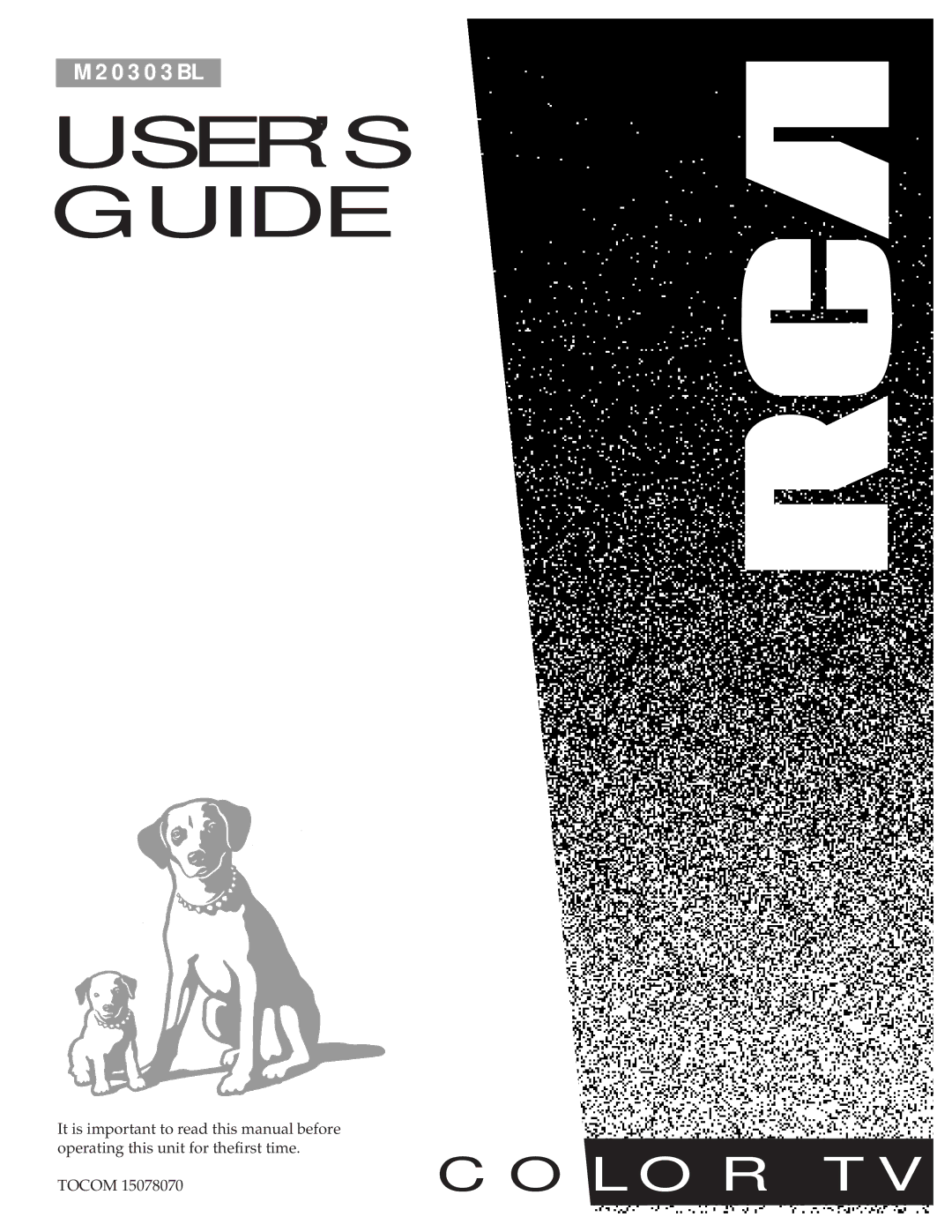 RCA M20303BL manual USER’S Guide 