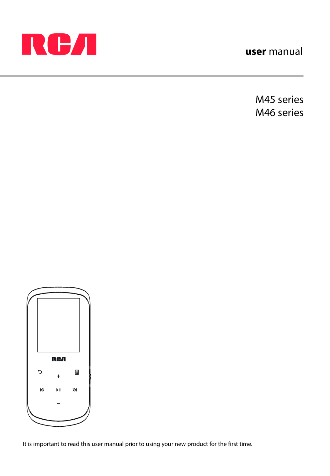 RCA user manual M45 series M46 series 