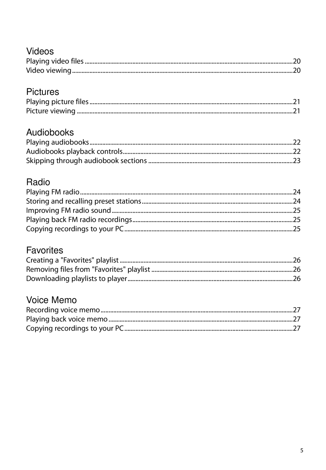 RCA M46, M45 user manual Videos 