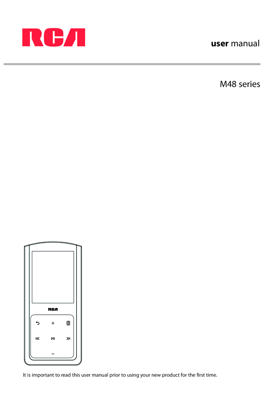 RCA user manual M48 series 