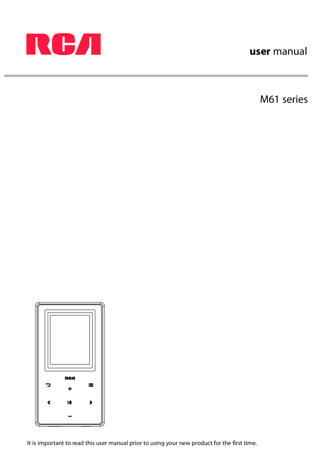 RCA user manual M61 series 