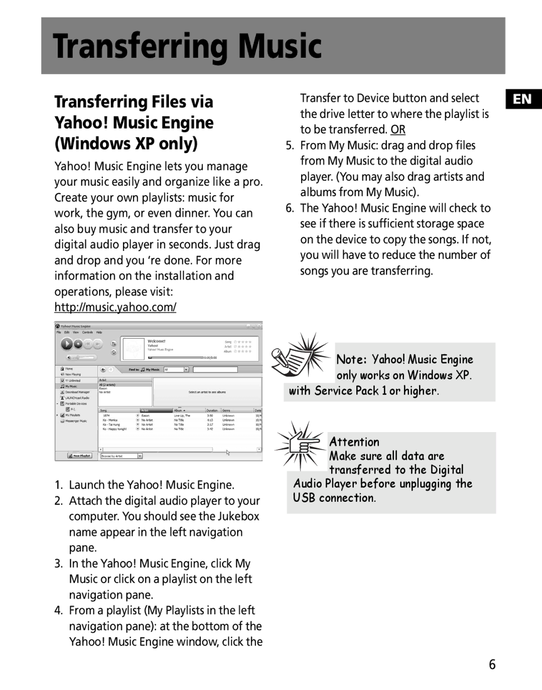 RCA MC2601, MC2602 user manual Transfer to Device button and select, To be transferred. or 