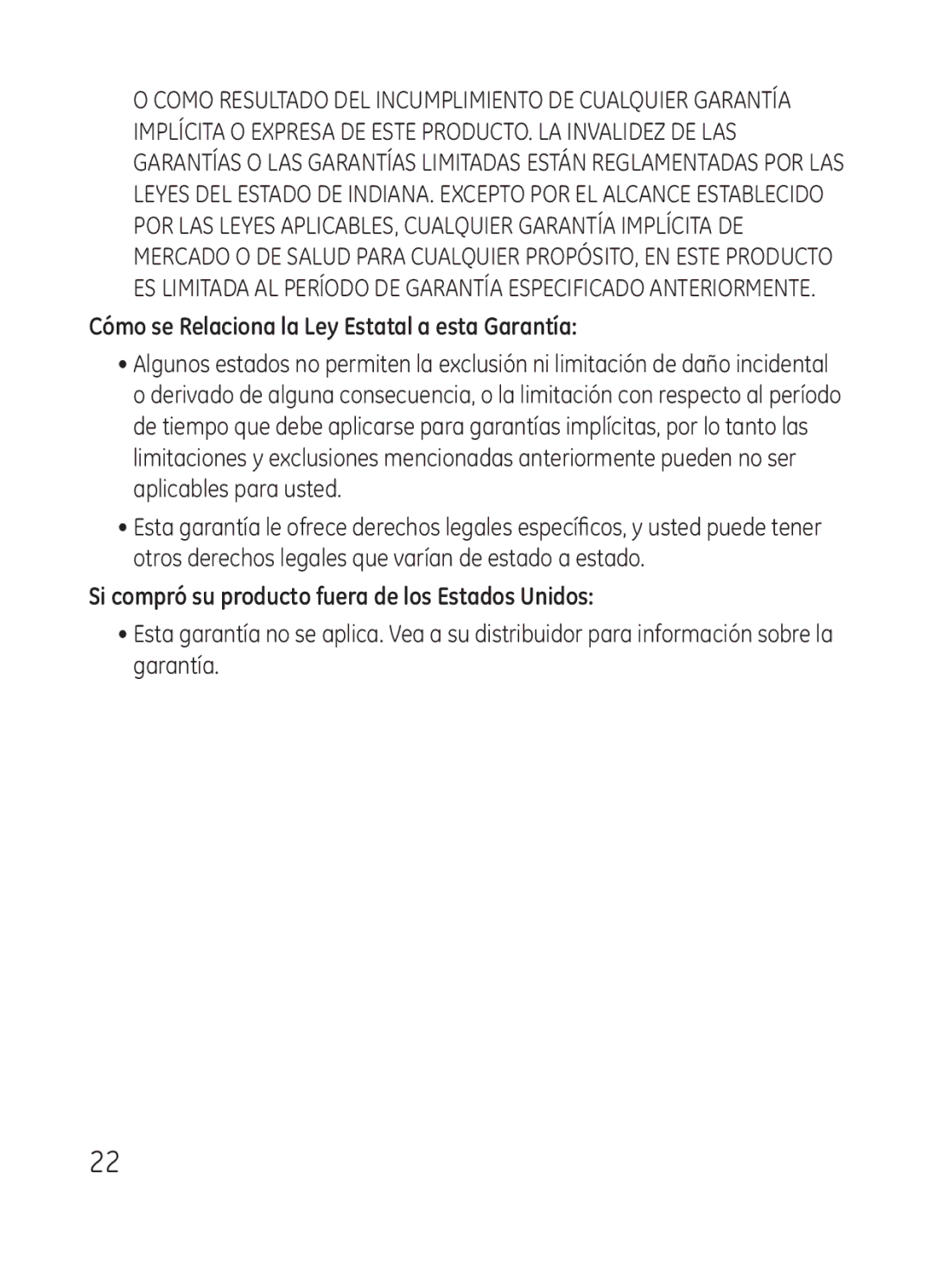 RCA Model 28301 manual Cómo se Relaciona la Ley Estatal a esta Garantía, Si compró su producto fuera de los Estados Unidos 