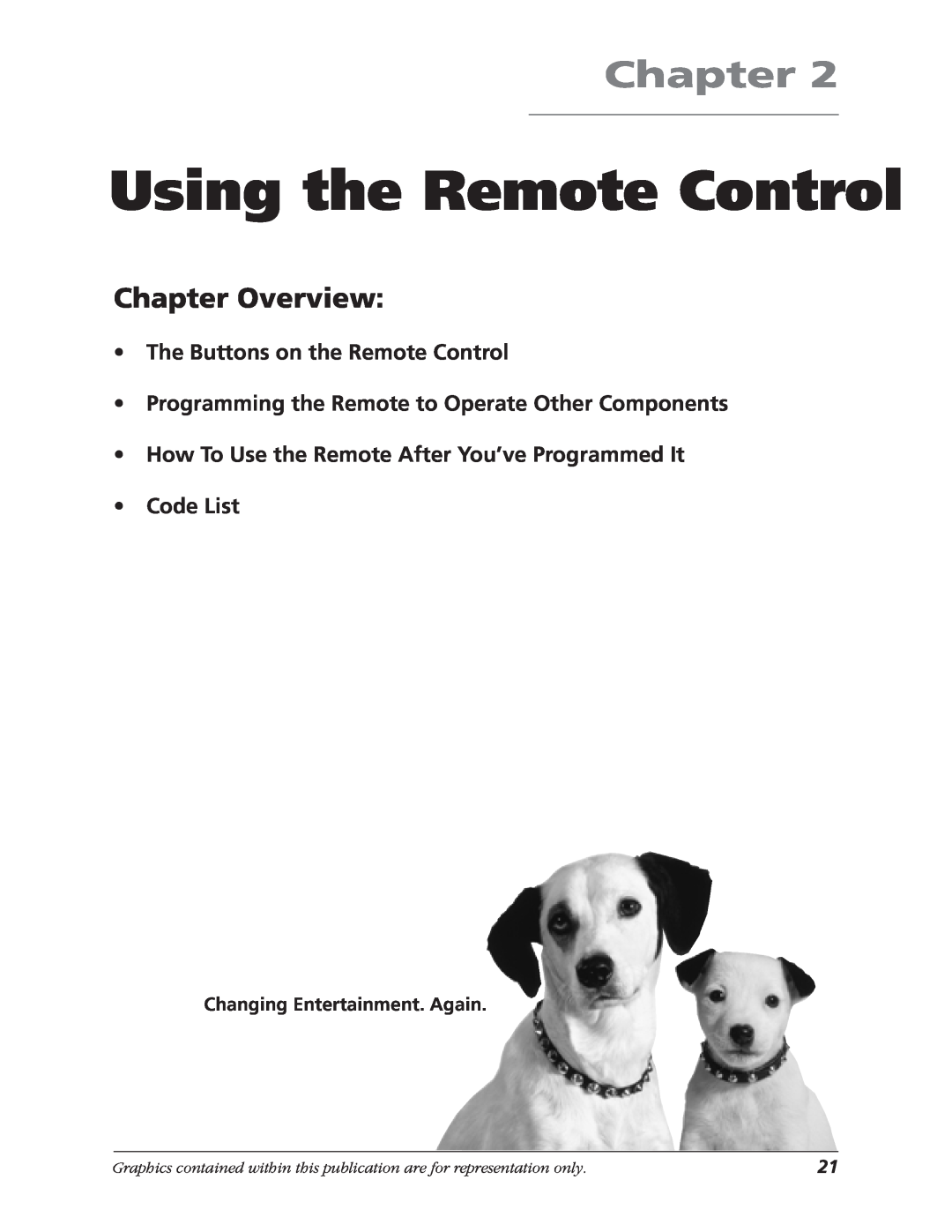 RCA MR68TF700 manual Using the Remote Control, The Buttons on the Remote Control, Chapter Overview 