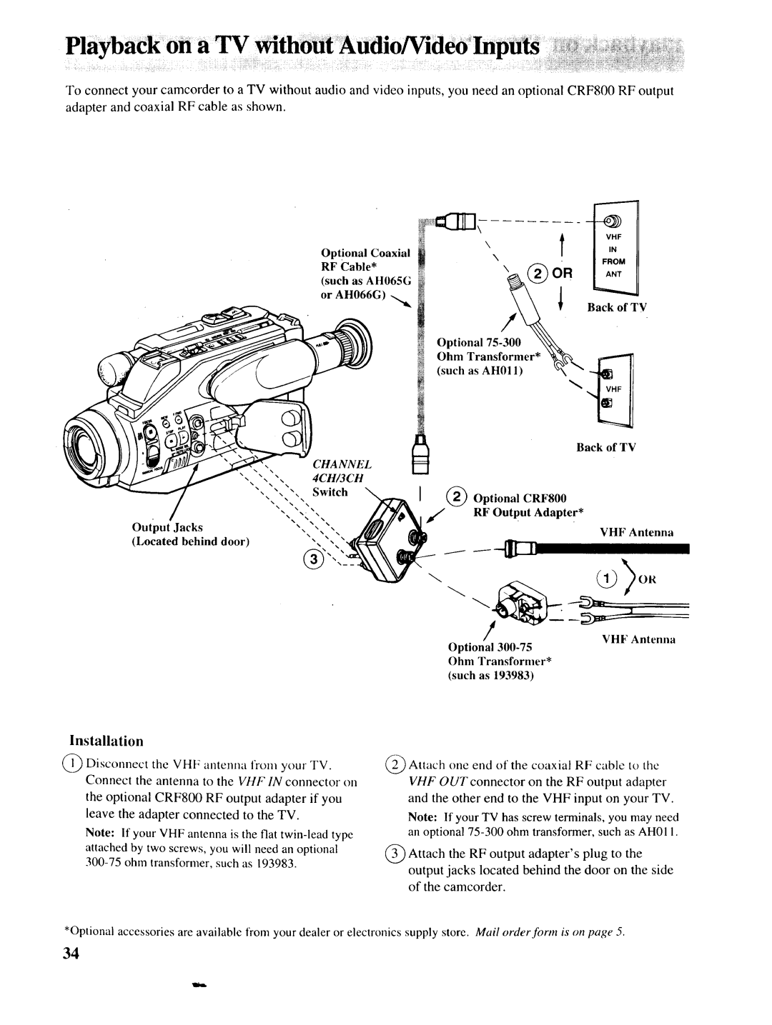 RCA P46729, P46730, P46728 owner manual Installation, Channel 