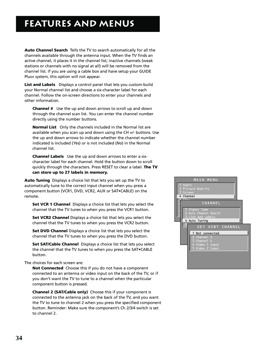 RCA P52939 manual Can store up to 27 labels in memory 