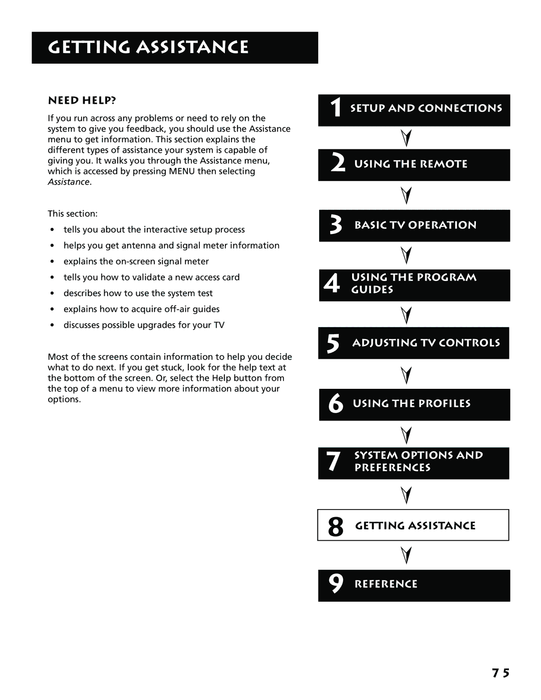 RCA F38310, P61310 manual Getting Assistance, Need HELP? 