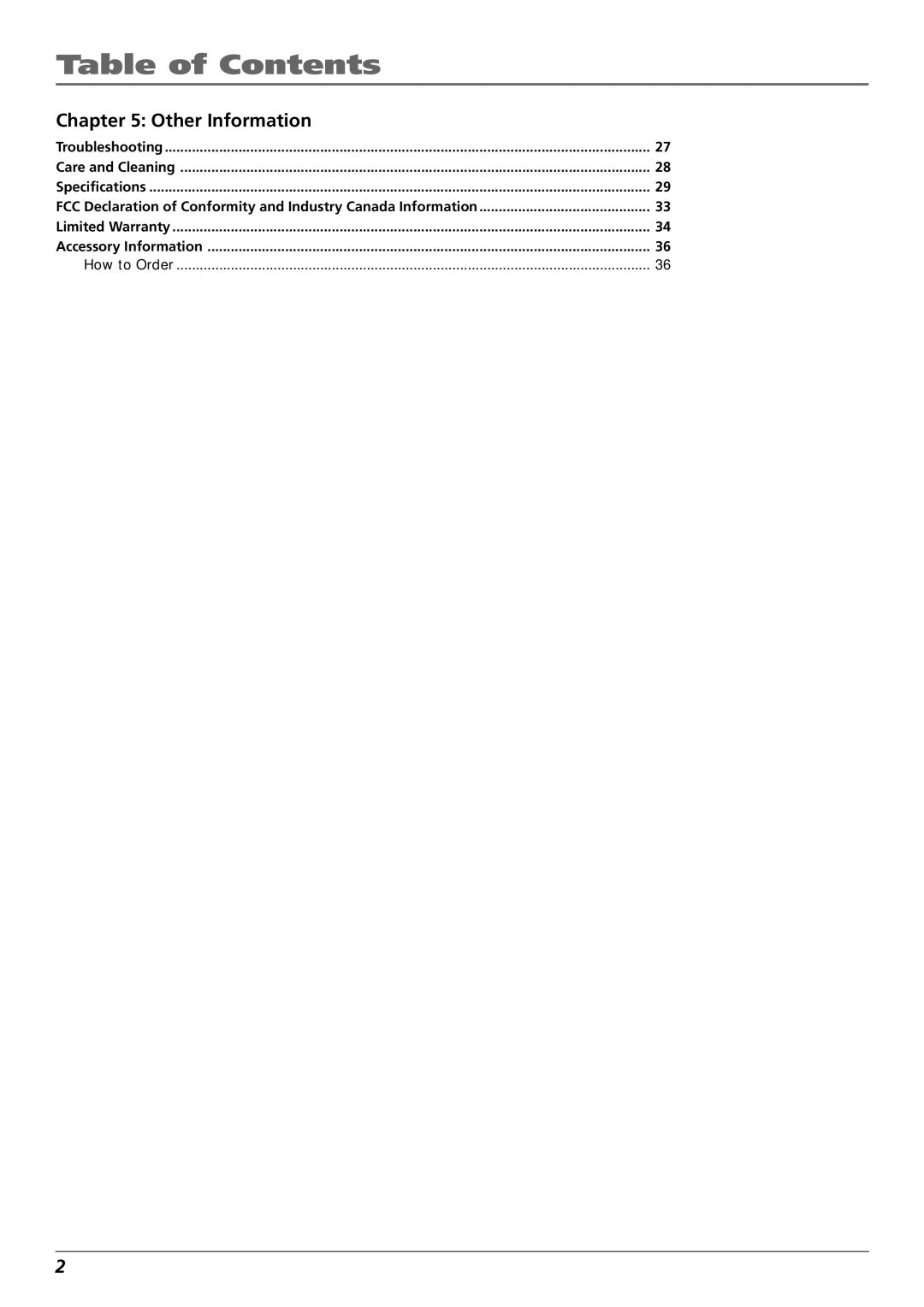 RCA PHD42600 manual Other Information 