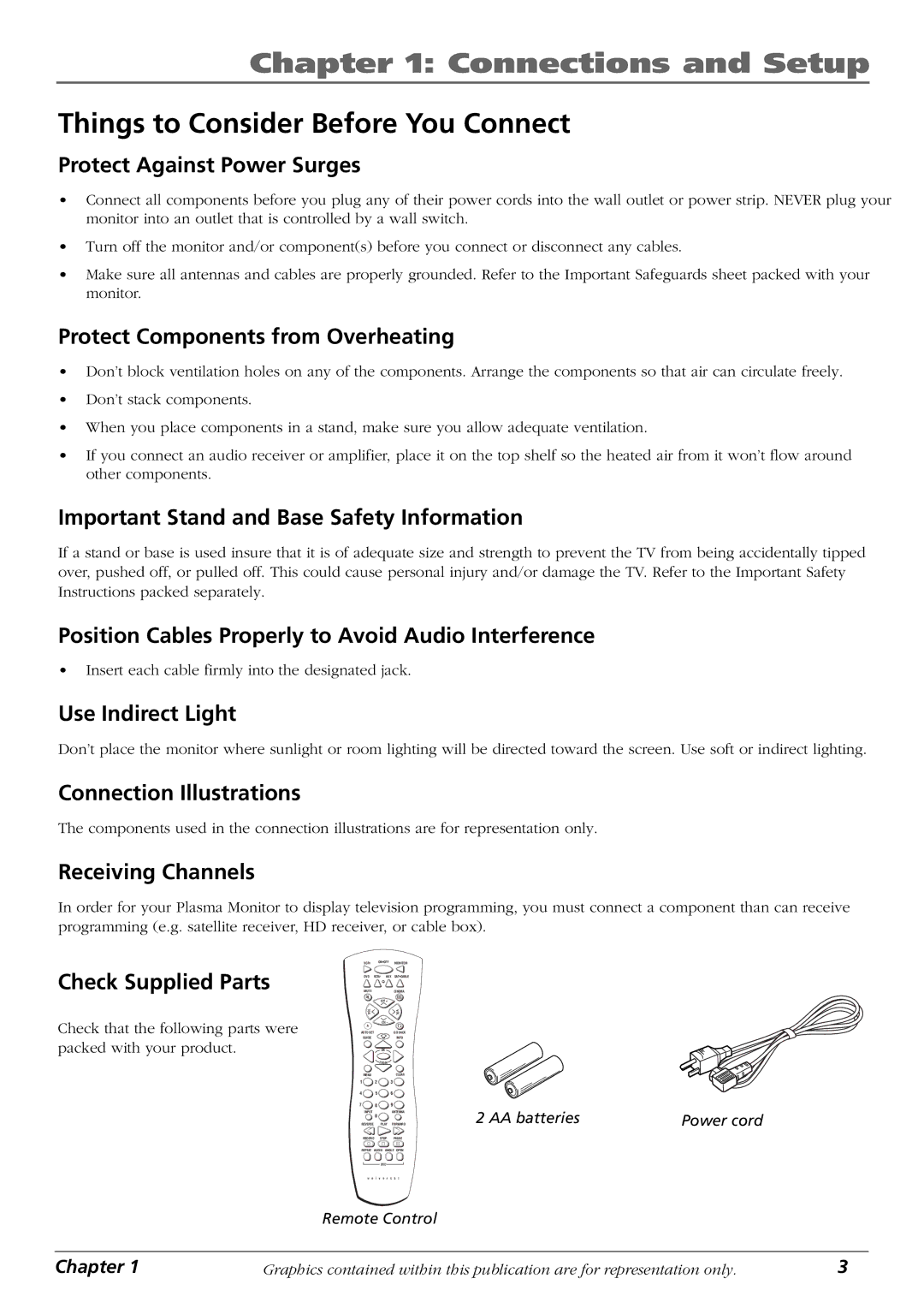 RCA PHD42600 manual Connections and Setup, Things to Consider Before You Connect 