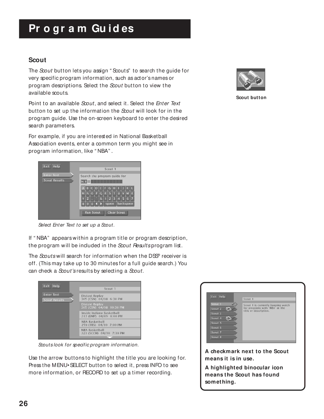 RCA pmn manual Scout 