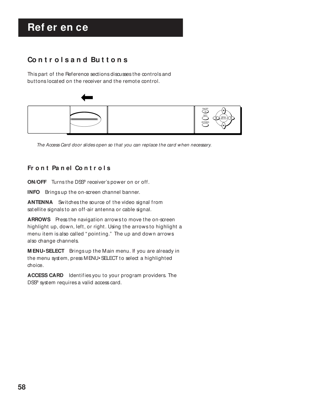 RCA pmn manual Controls and Buttons, Front Panel Controls 