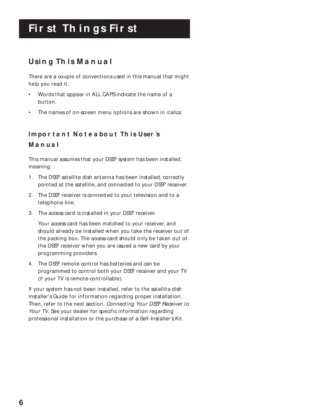 RCA pmn manual Using this Manual, Important Note about this USER’S Manual 