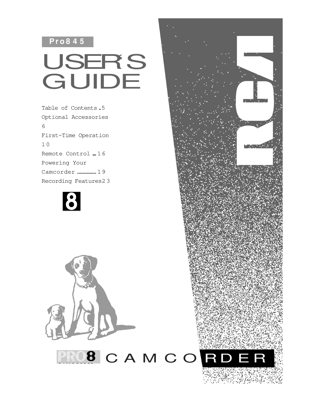 RCA Pro845 manual USER‘S Guide 