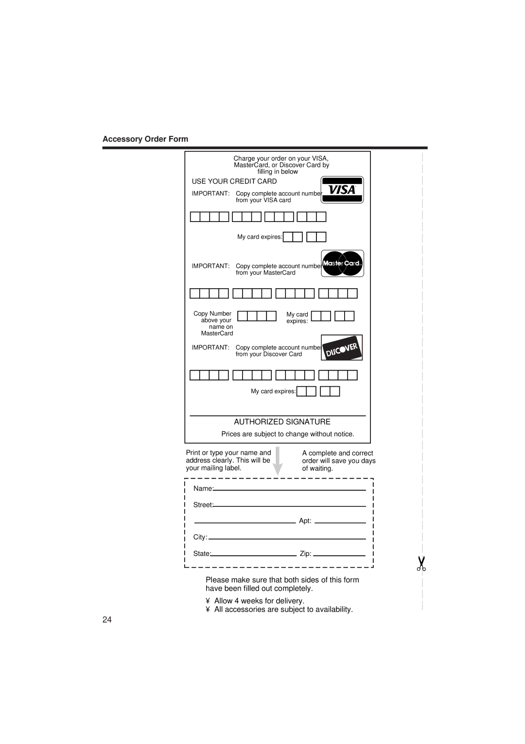 RCA ProV714, ProV712 manual Authorized Signature 