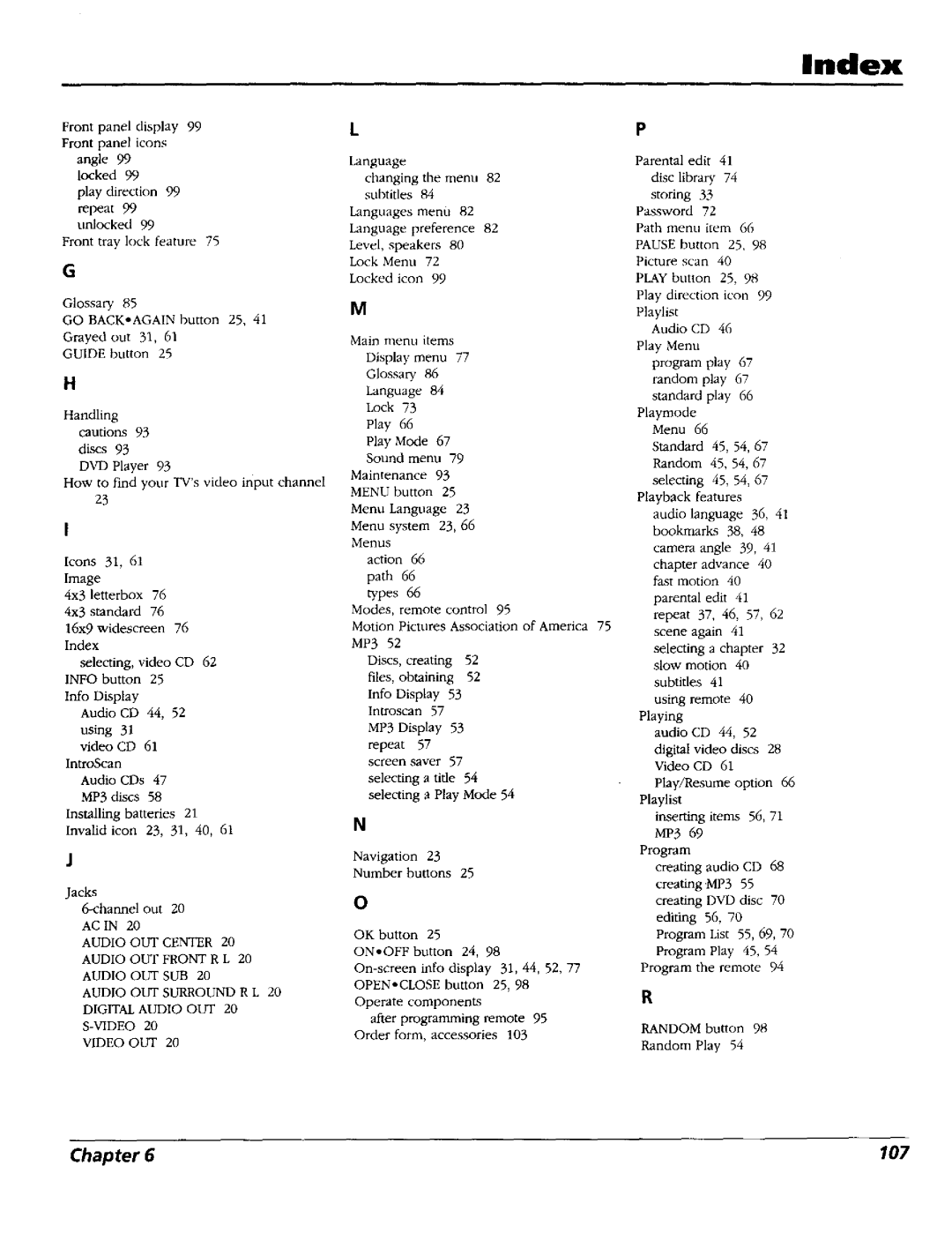 RCA RC5227P user manual 107 