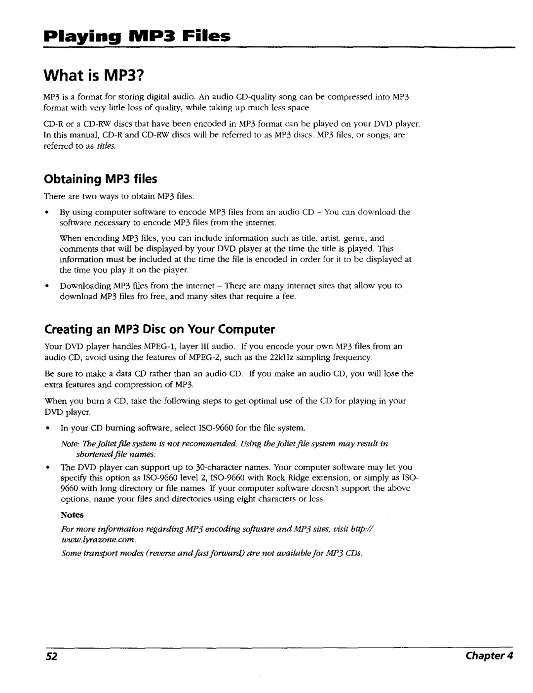 RCA RC5227P user manual What is MP3?, Playing MP3 Files, Creating an MP3 Disc on Your Computer 