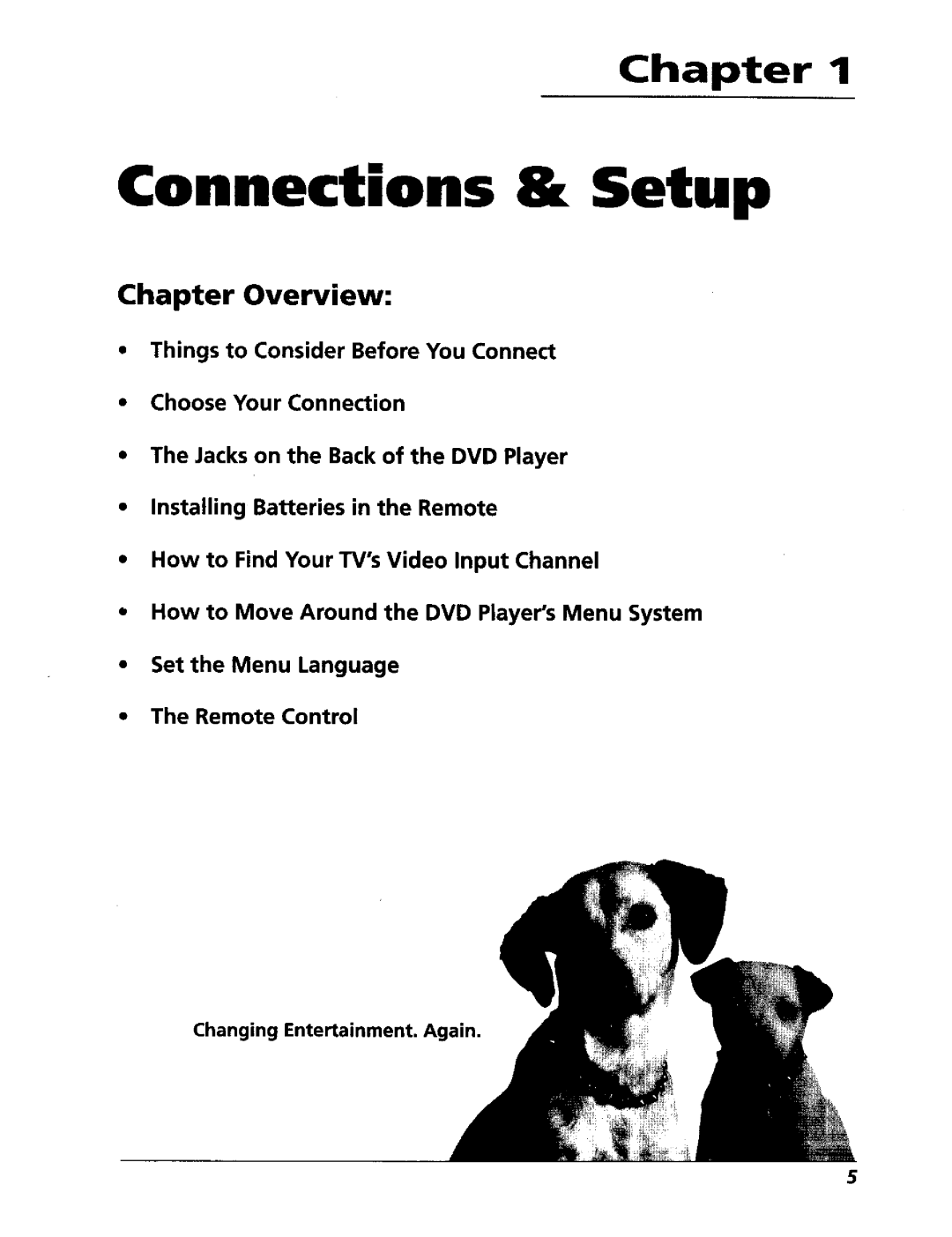 RCA RC5227P user manual Chapter Overview, Changing31n 