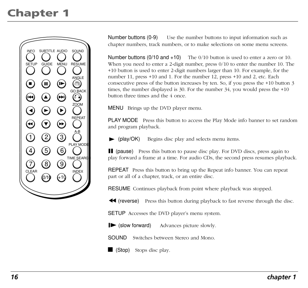 RCA RC5400P user manual Chapter 