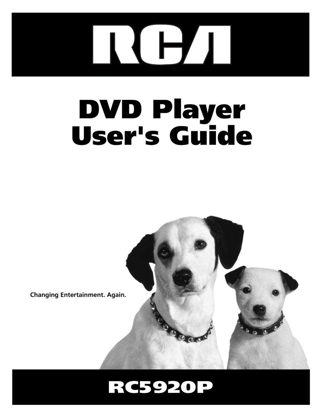 RCA RC5920P manual DVD Player Users Guide, Changing Entertainment. Again 