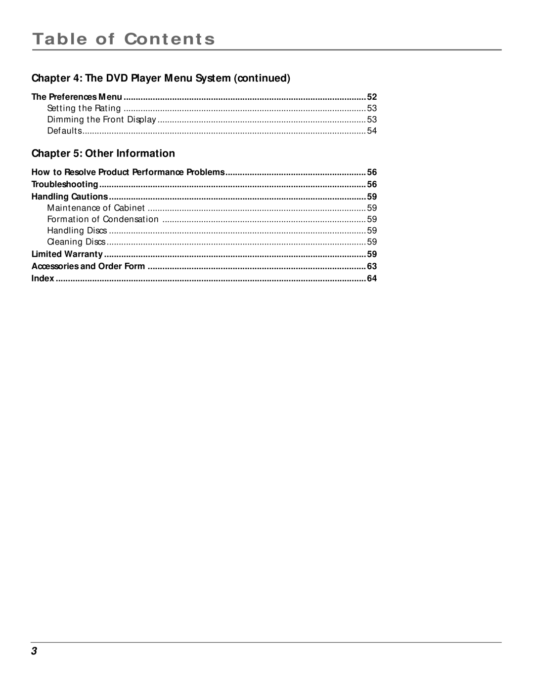 RCA RC6001P user manual Other Information 