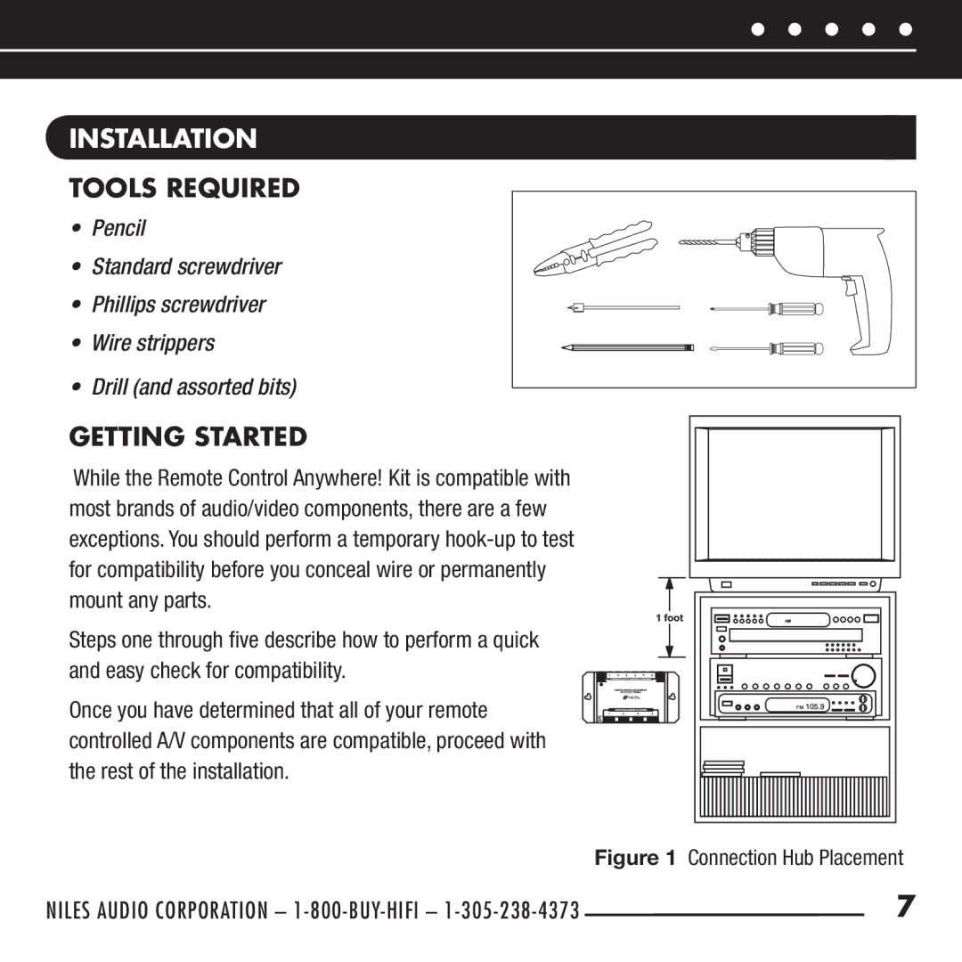 RCA DHT235AB, RCA-HT2 manual InSTALLATION, Tools Required, Getting Started 