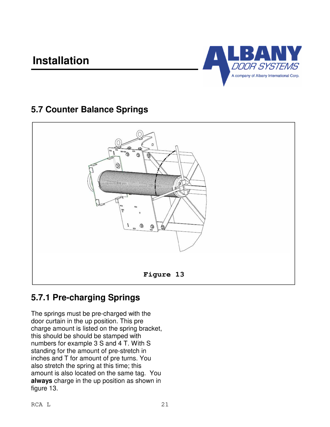 RCA RCA L owner manual Counter Balance Springs Pre-charging Springs 