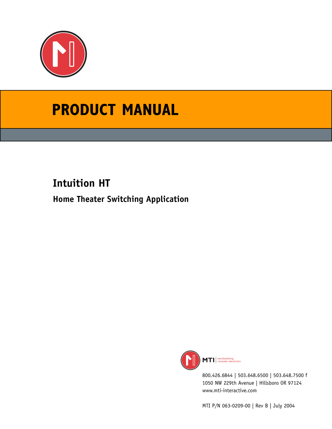 RCA RCA manual Product Manual 