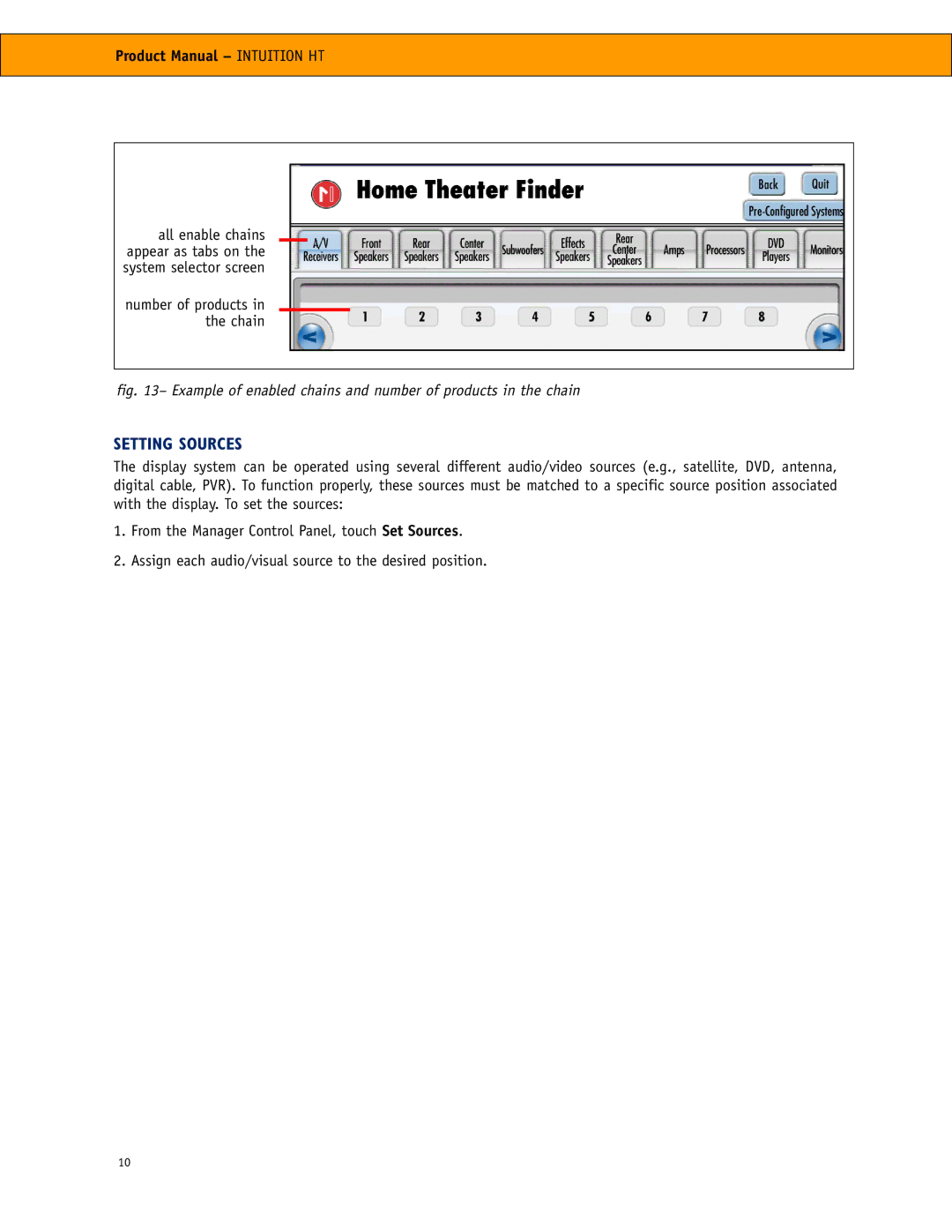 RCA RCA manual Setting Sources 