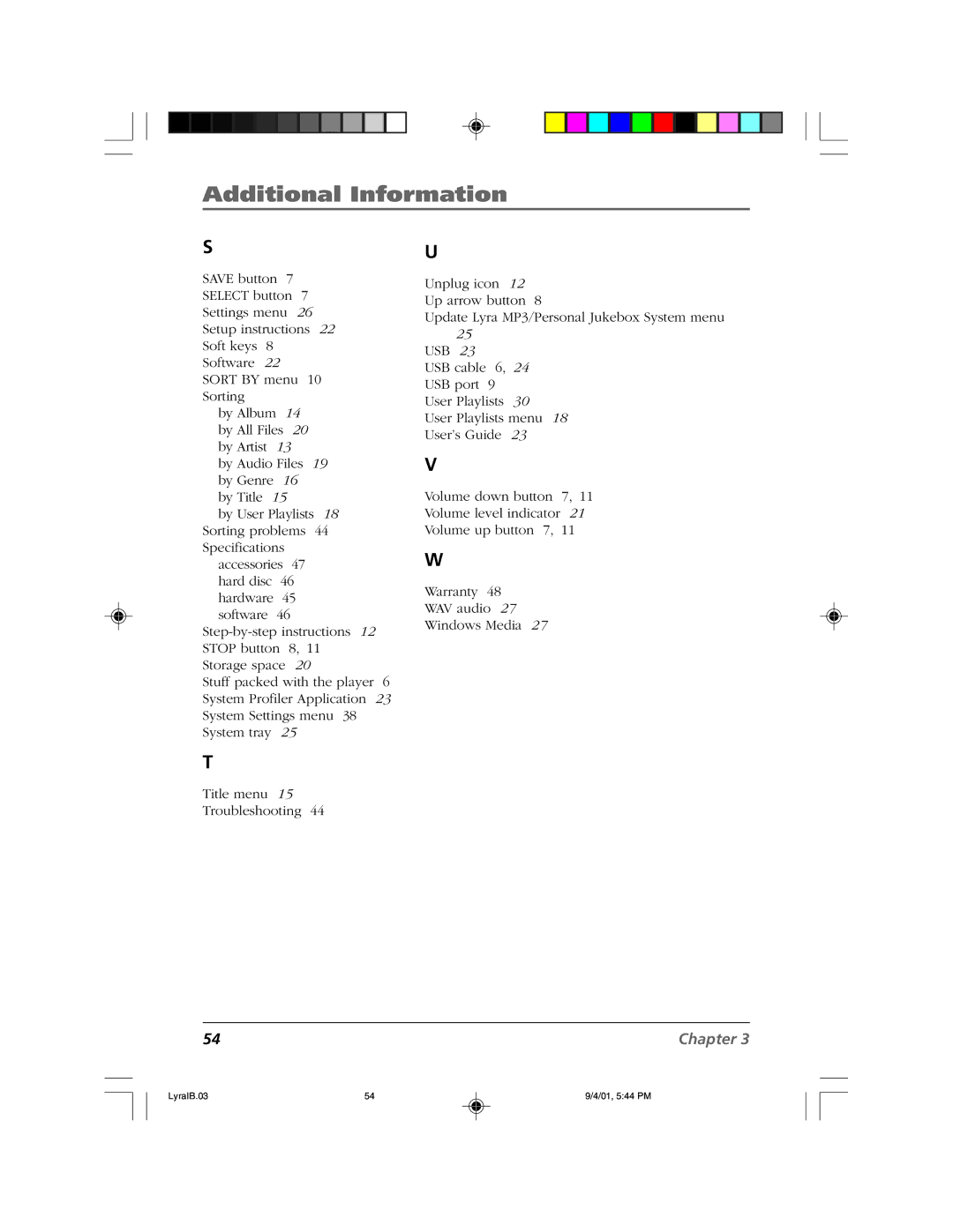 RCA RD2800 manual Additional Information 