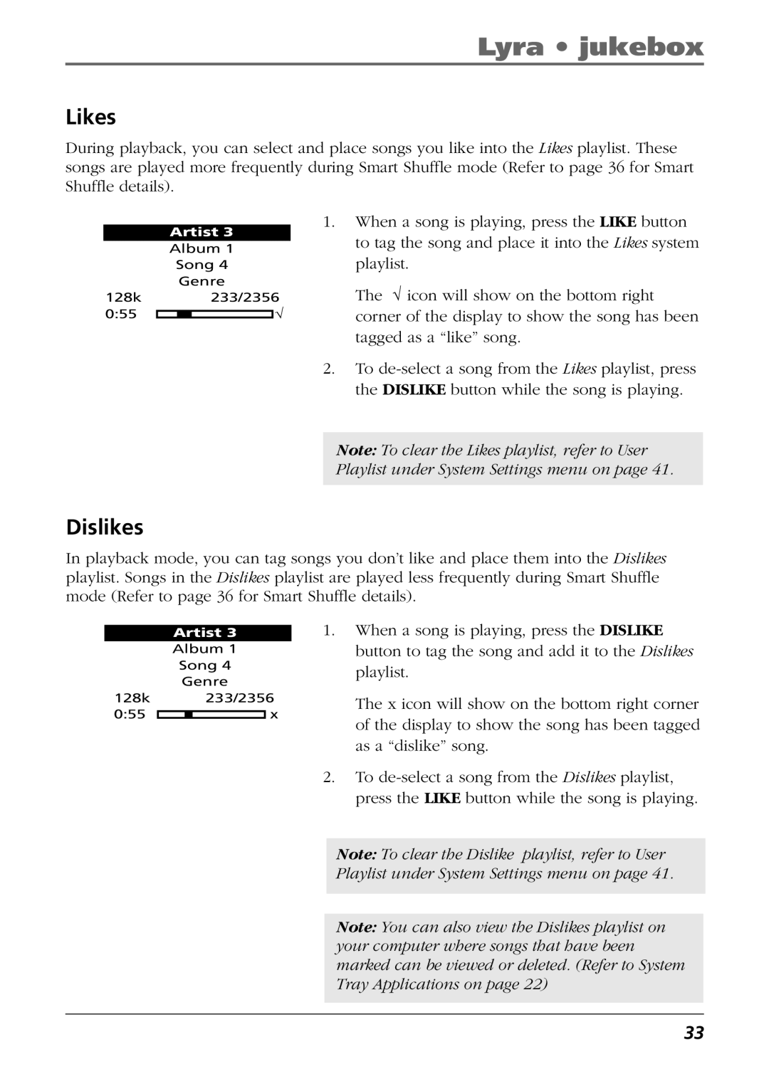 RCA RD2825, RD2840, RD2826 manual Likes, Dislikes 