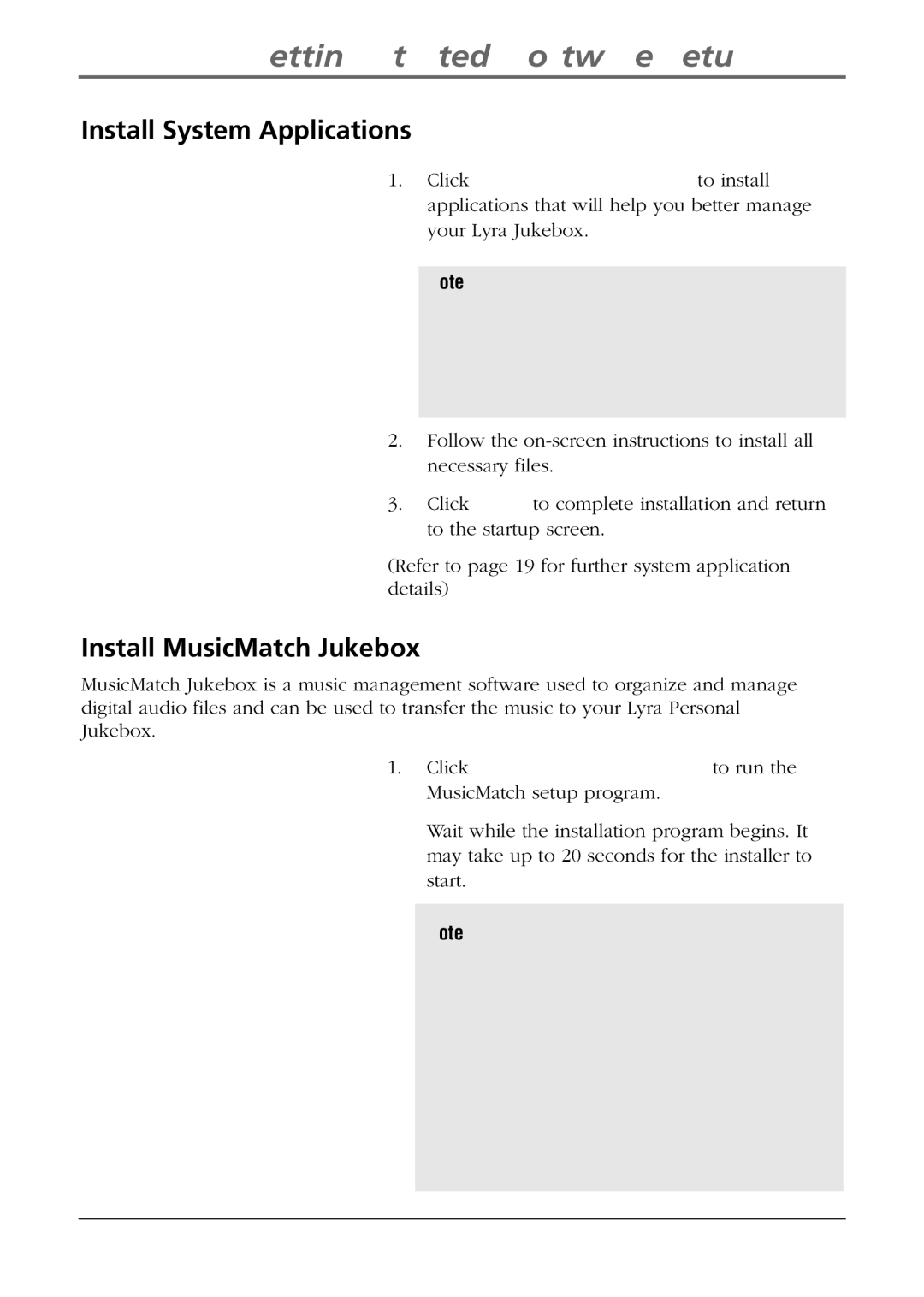 RCA RD2840 manual Install System Applications, Install MusicMatch Jukebox 