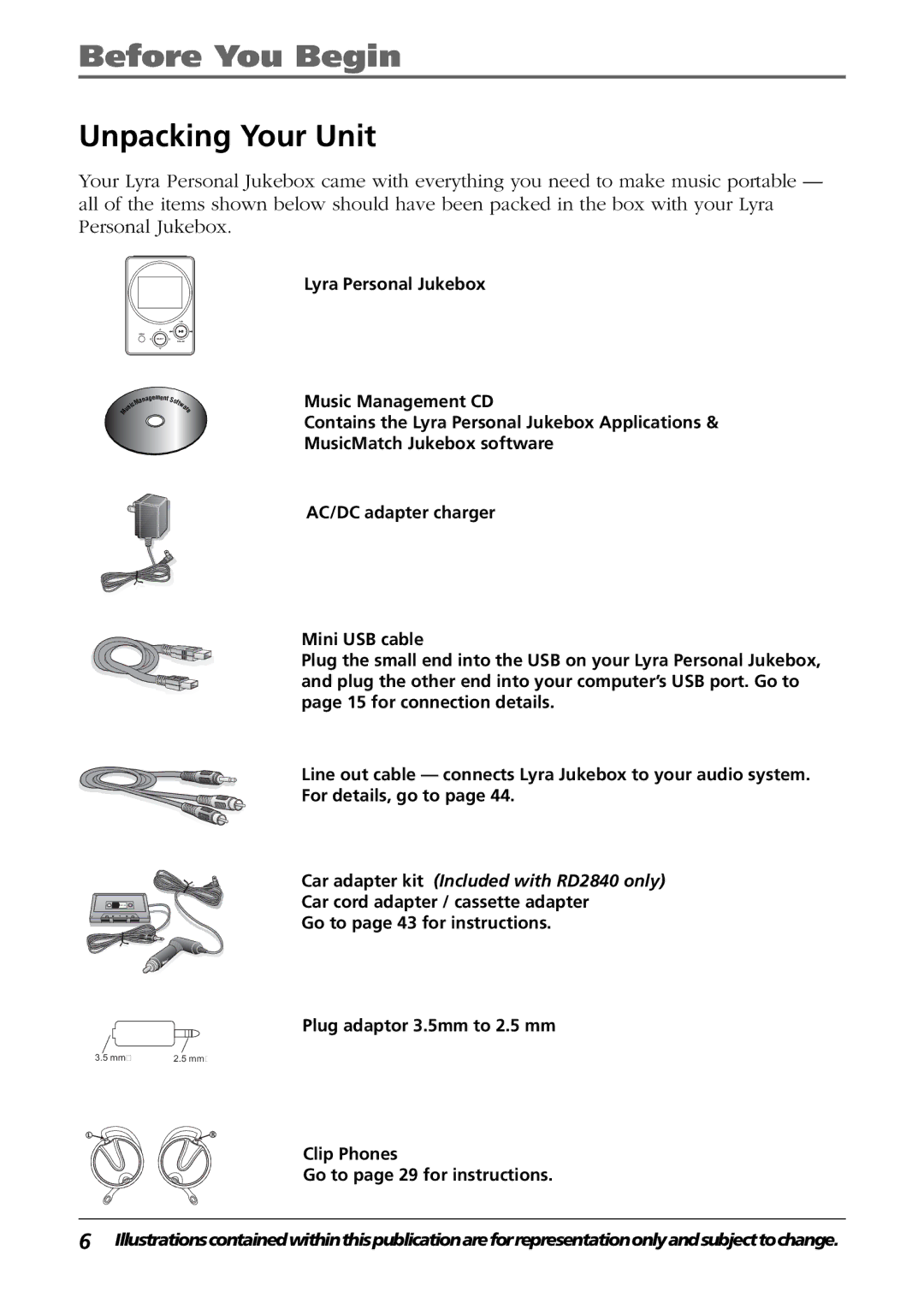 RCA RD2840 manual Before You Begin, Unpacking Your Unit 