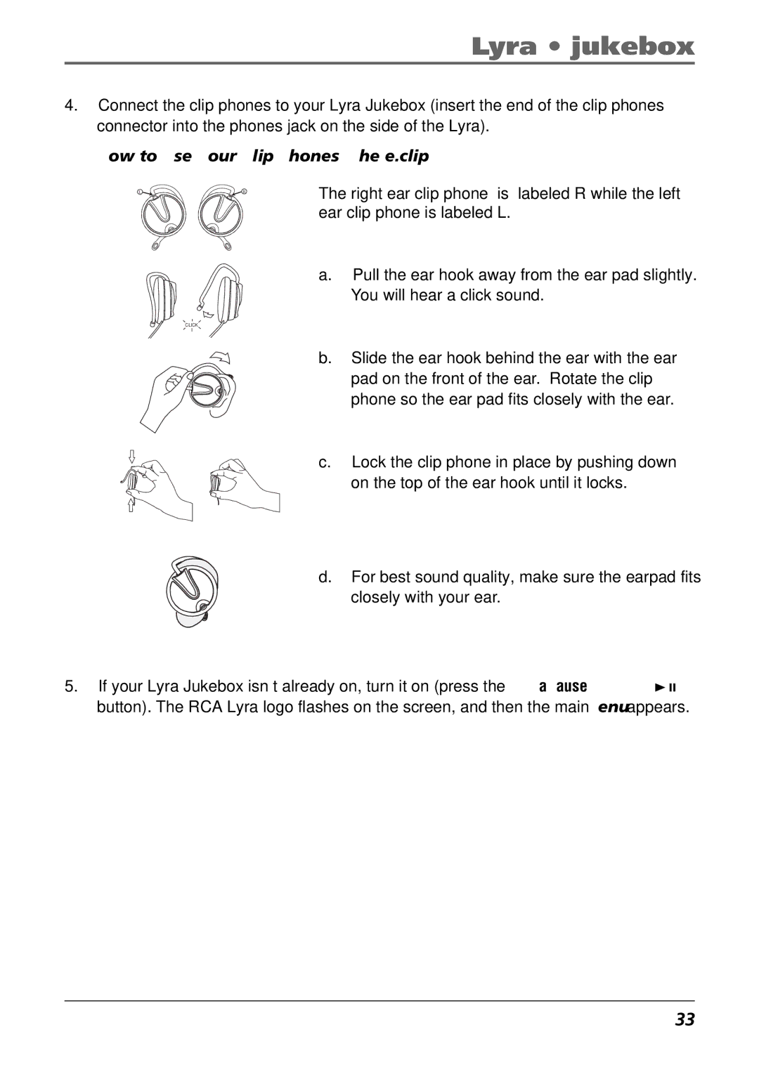 RCA RD2854, RD2850 manual How to Use Your Clip Phones The e.clipz 