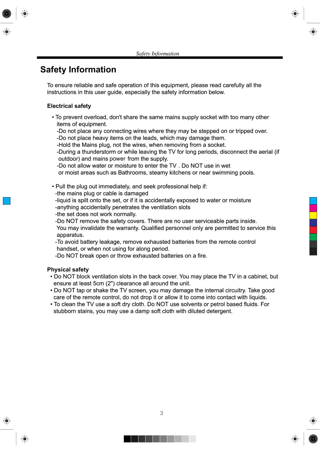 RCA RLCDV3282A manual Safety Information 